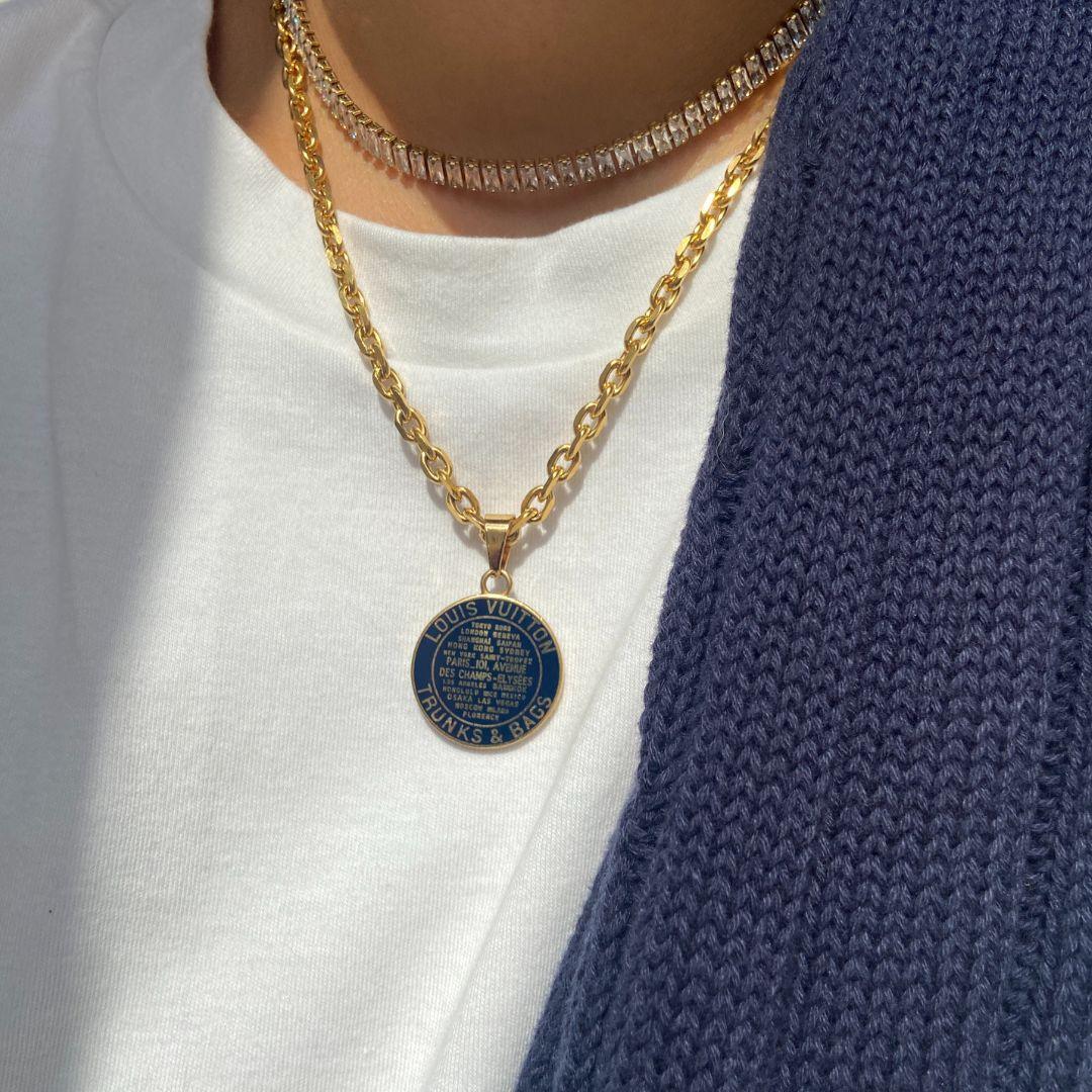 Authentic Louis Vuitton Navy Blue Pendant -Authentic Charm