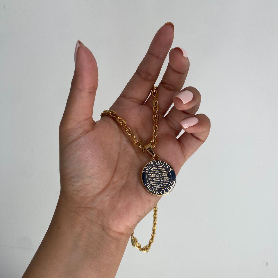 Authentic Louis Vuitton Navy Blue Pendant -Authentic Charm