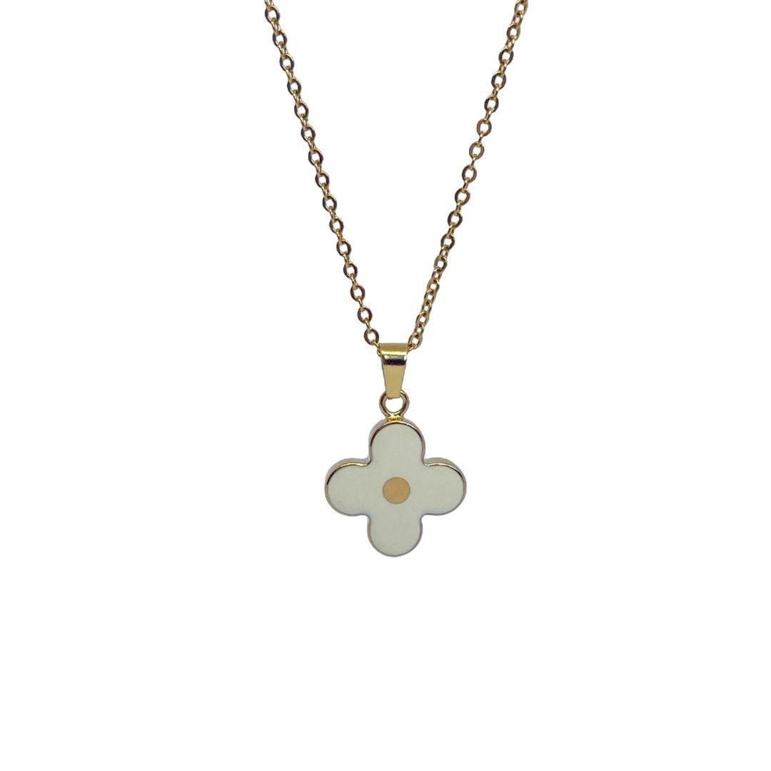 Authentic Louis Vuitton White Pendant- Reworked Necklace
