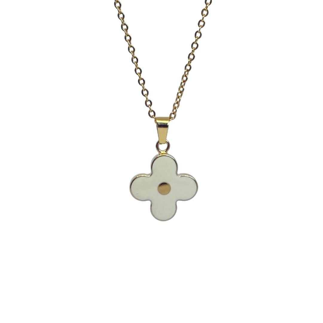 Authentic Louis Vuitton White Pendant- Reworked Necklace