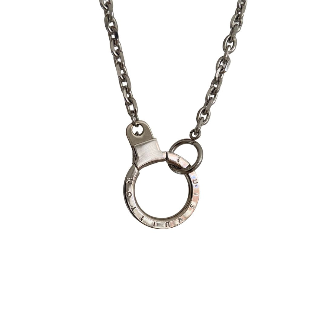 Authentic Louis Vuitton Round Clasp- Reworked Necklace