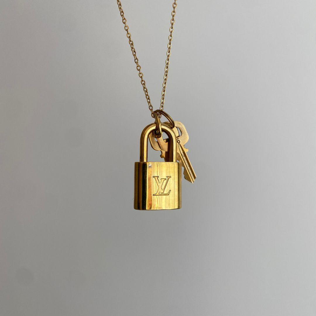 Louis Vuitton Padlock & 2 Keys -Necklace with Single Chain