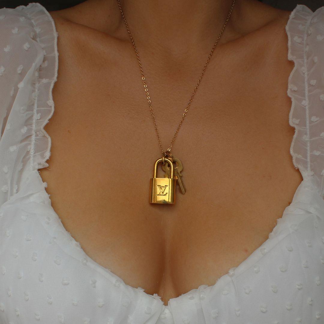 Louis Vuitton Padlock & 2 Keys -Necklace with Single Chain