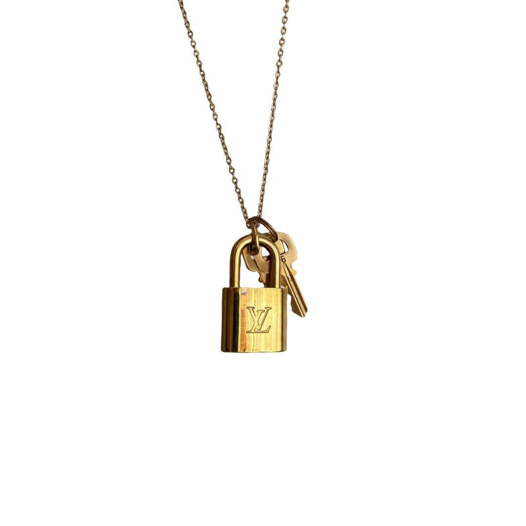 Louis Vuitton Padlock & 2 Keys -Necklace with Single Chain