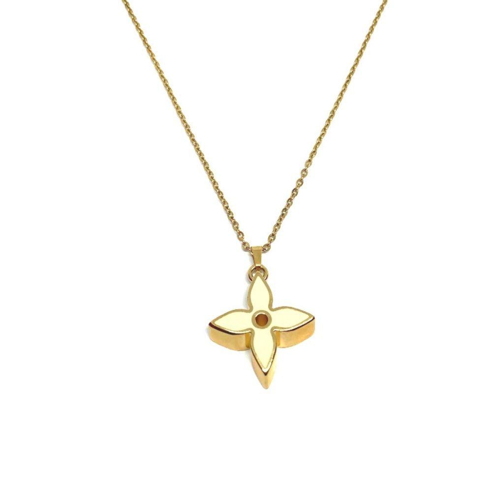 Authentic Louis Vuitton Fleur Charm- Reworked Necklace