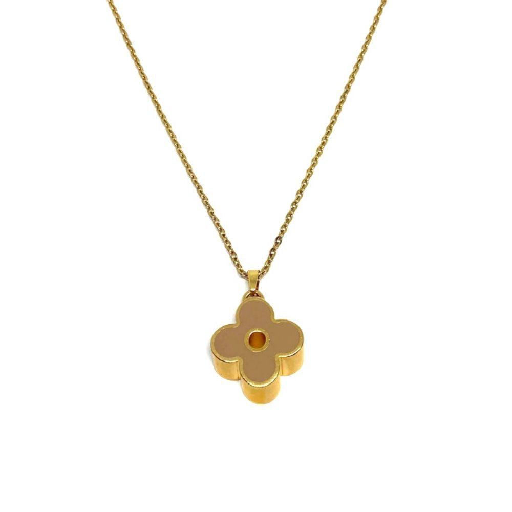 Authentic Louis Vuitton Fleur Charm- Reworked Necklace
