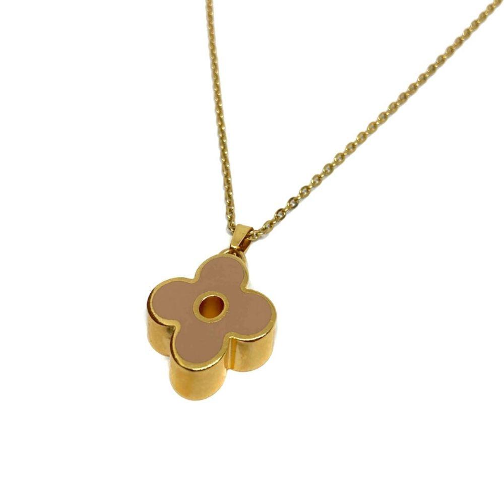 Authentic Louis Vuitton Fleur Charm- Reworked Necklace