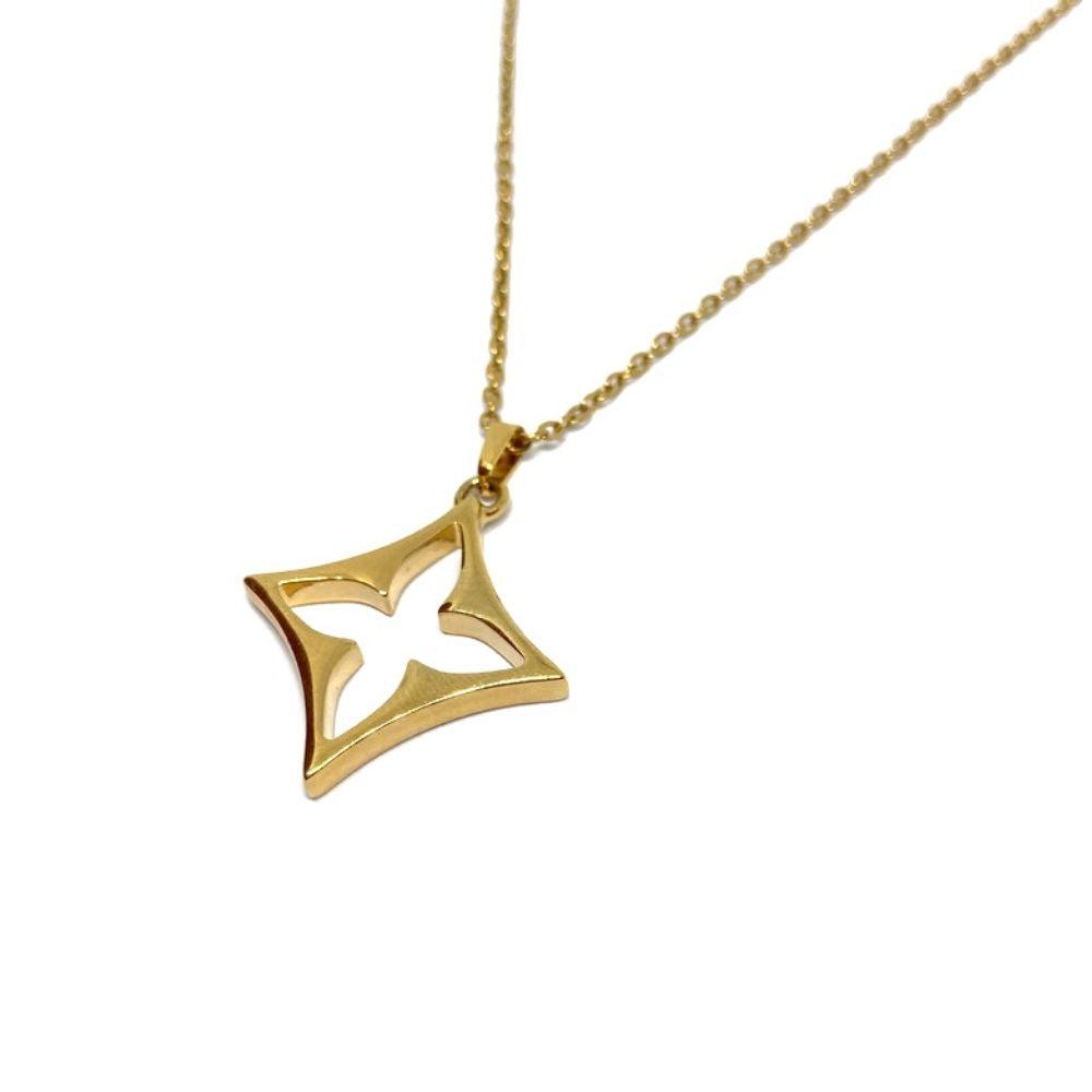Authentic Louis Vuitton Fleur Charm- Reworked Necklace