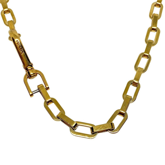 Authentic Prada Clasp-Reworked Assymetric Necklace