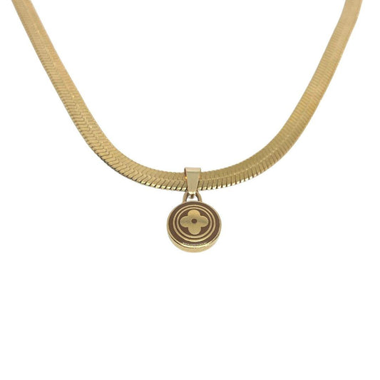 Authentic Louis Vuitton Pastilles Light Brown Pendant Necklace