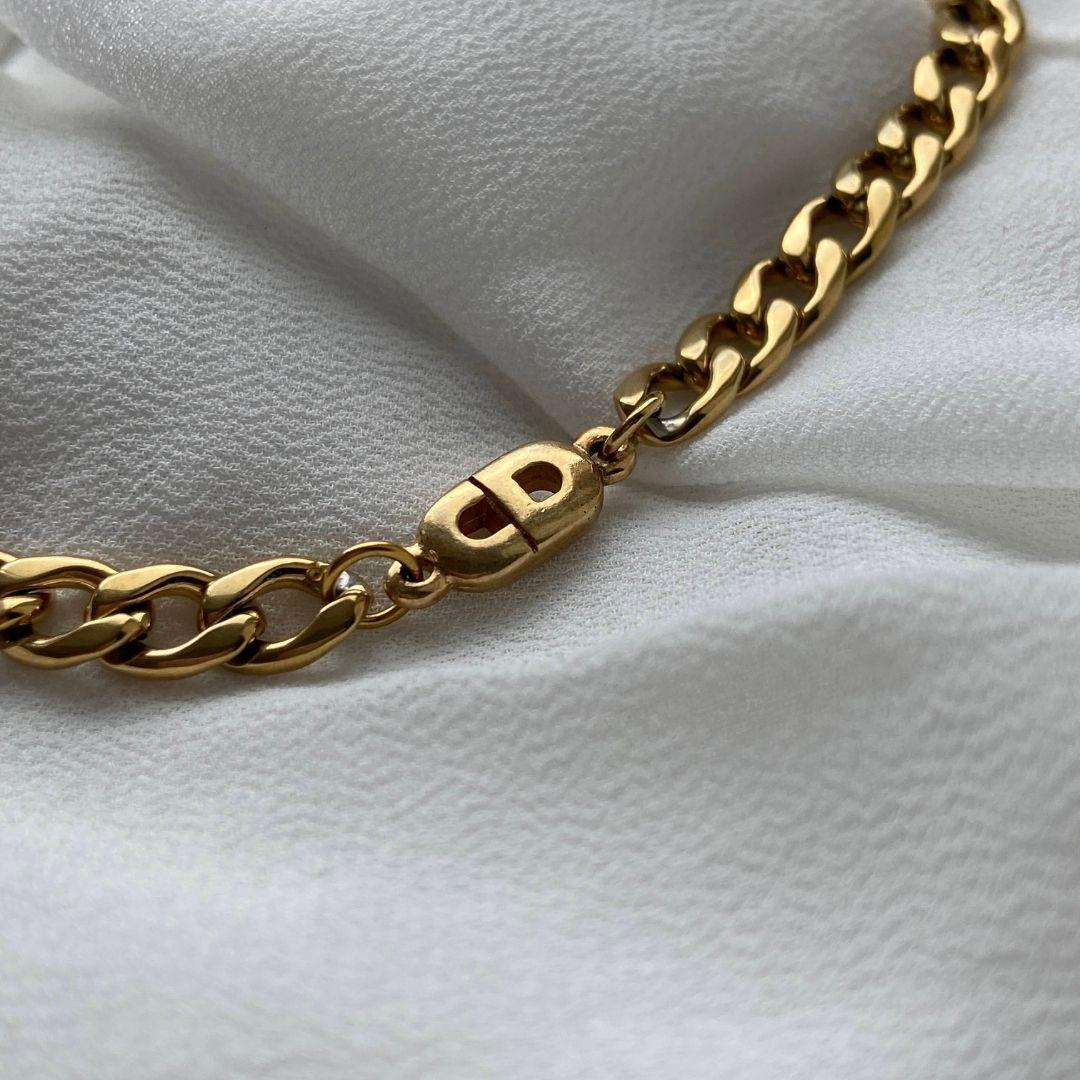 Authentic Mini Dior pendant -Repurposed Choker