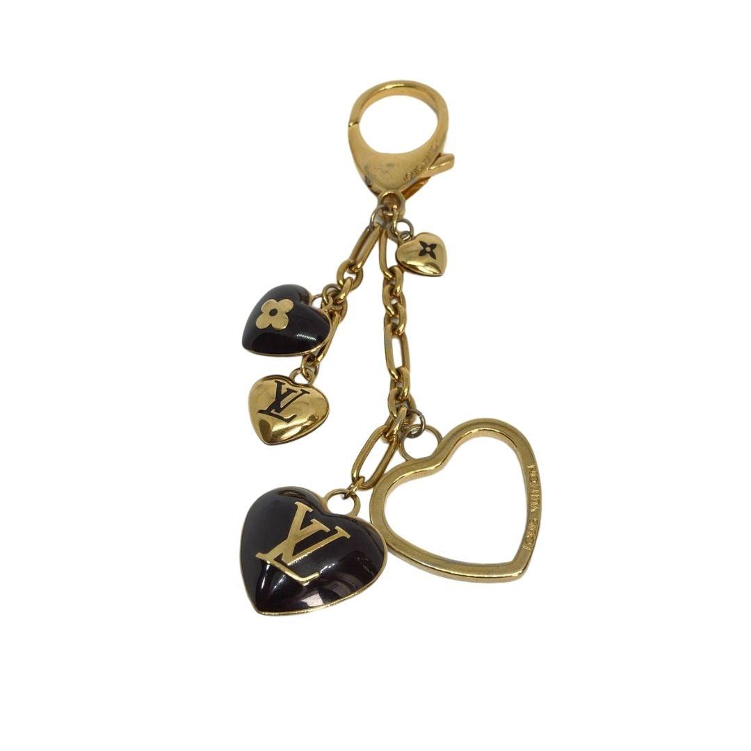 Authentic Louis Vuitton  Black Heart Charm- Reworked Necklace