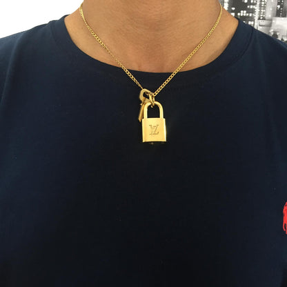 Louis Vuitton Necklace Padlock with single chain For Him