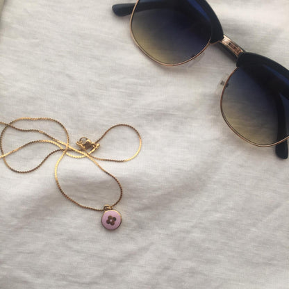 Authentic Louis Vuitton Purple Pendant- Necklace