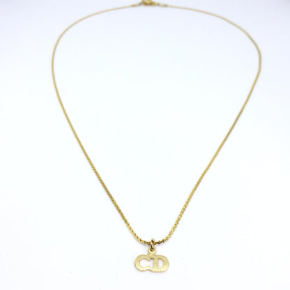 Authentic Dior pendant Tag- Dainty Reworked Necklace