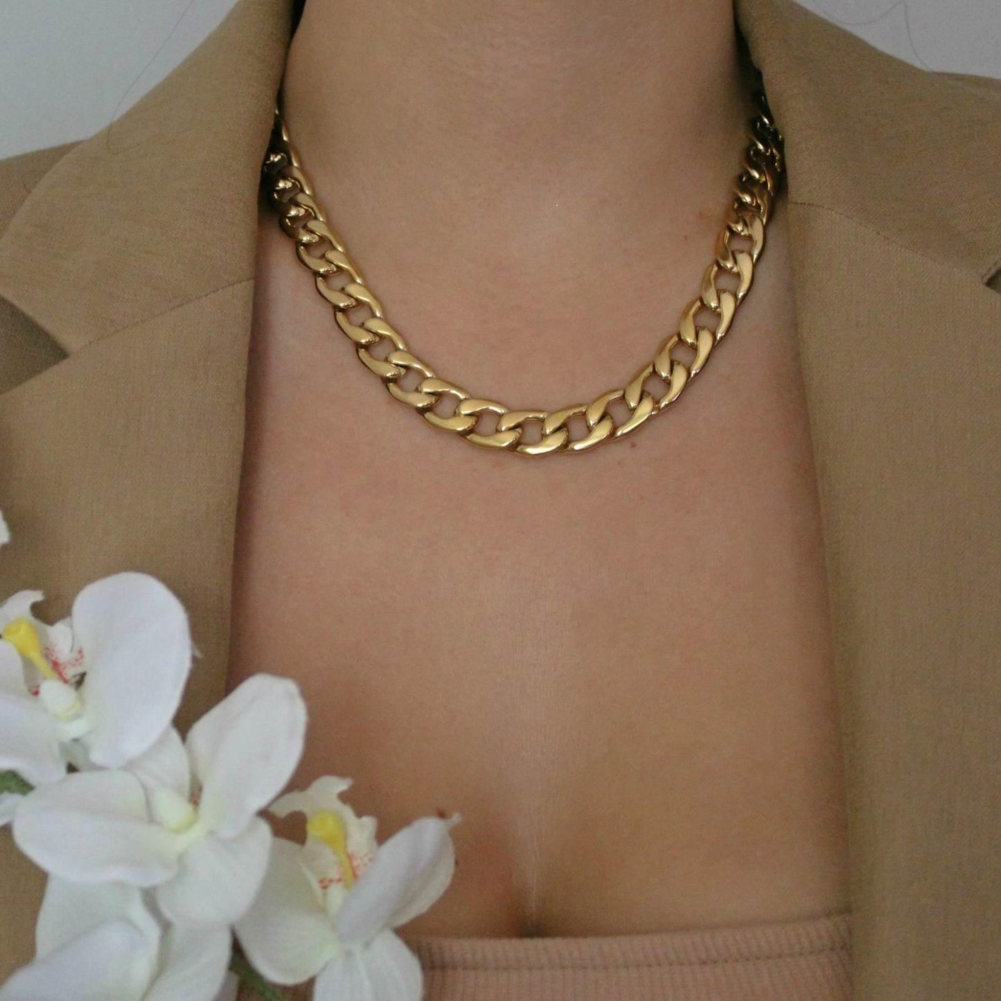 Chelsea Cuban Chain Necklace