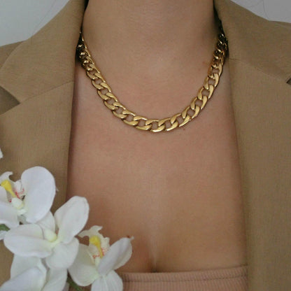 Chelsea Cuban Chain Necklace