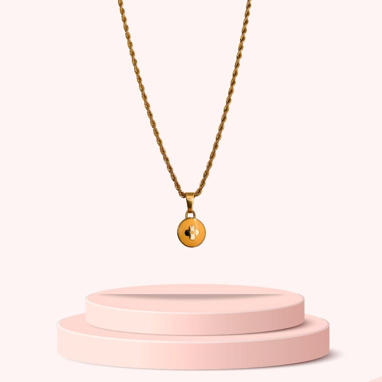Authentic Louis Vuitton Pendant Reworked Necklace