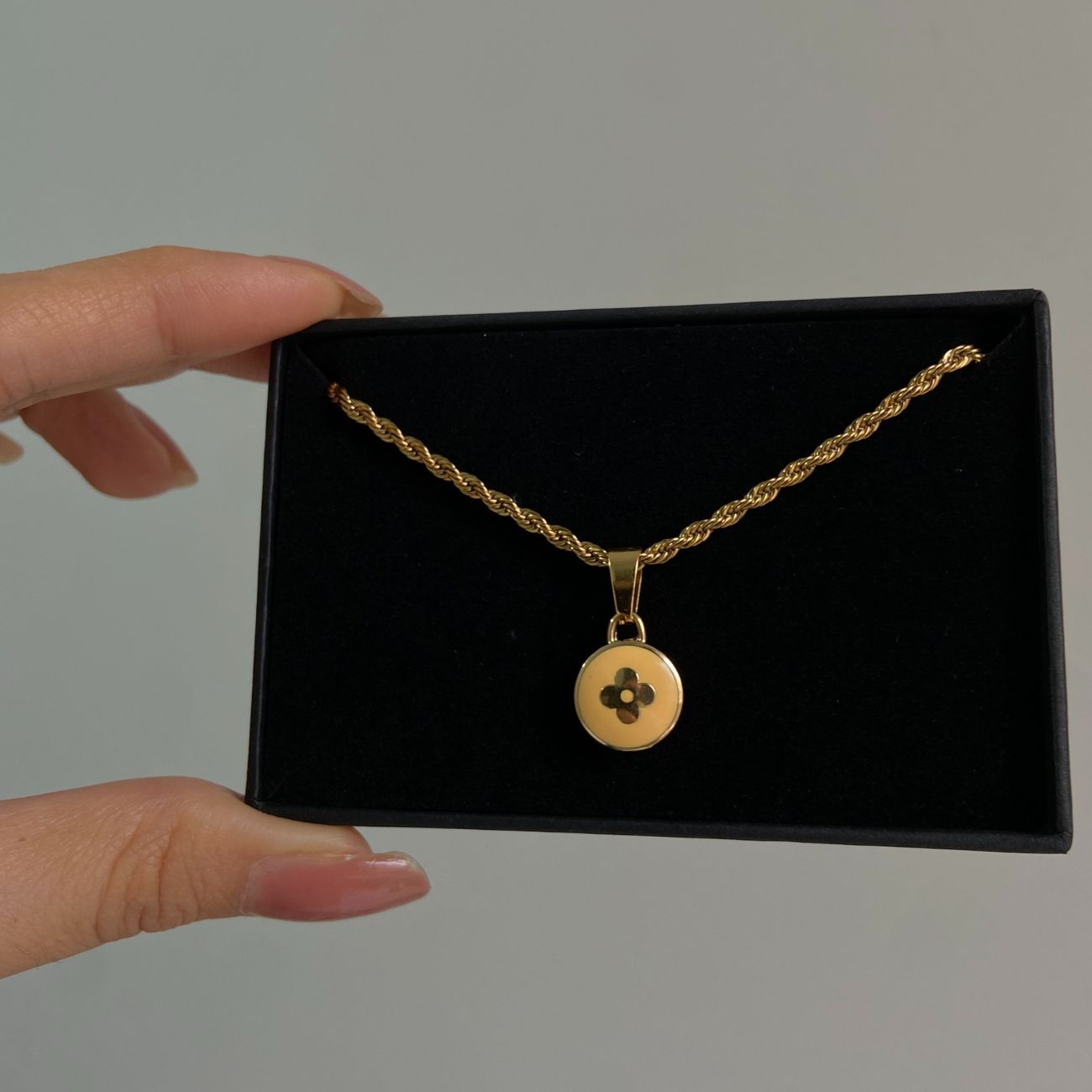 Authentic Louis Vuitton Pendant Reworked Necklace