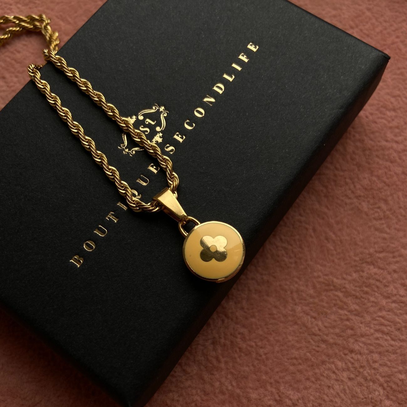 Authentic Louis Vuitton Pendant Reworked Necklace