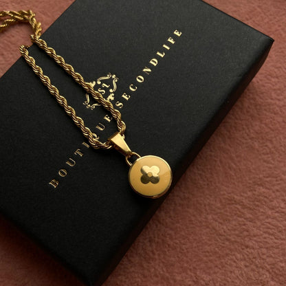Authentic Louis Vuitton Pendant Reworked Necklace