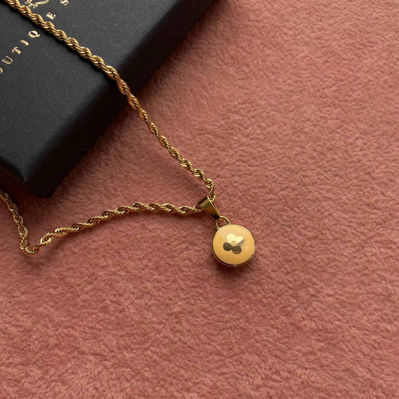 Authentic Louis Vuitton Pendant Reworked Necklace