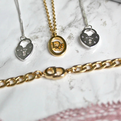 Authentic Dior Pendant- Reworked Choker