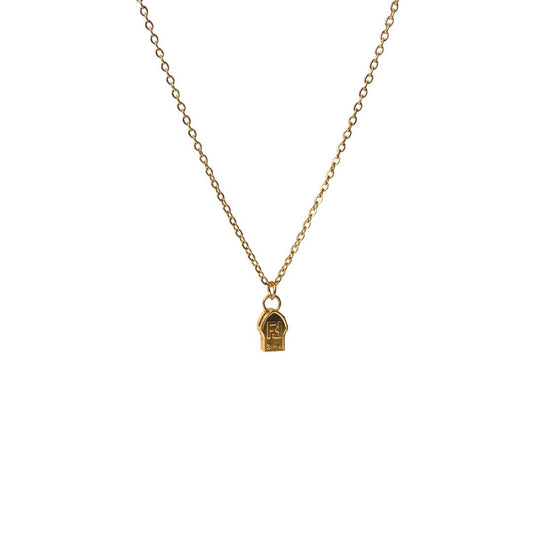 Authentic Fendi Zipper - Repurposed Necklace