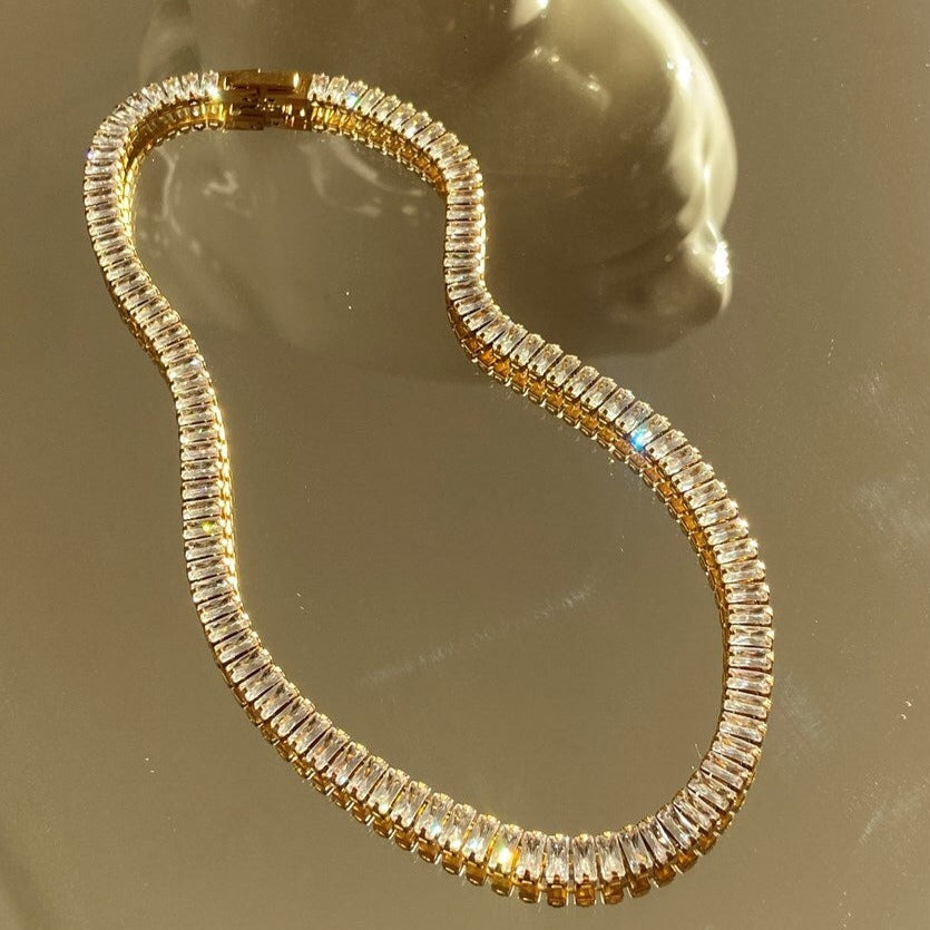 Diamante Square Choker