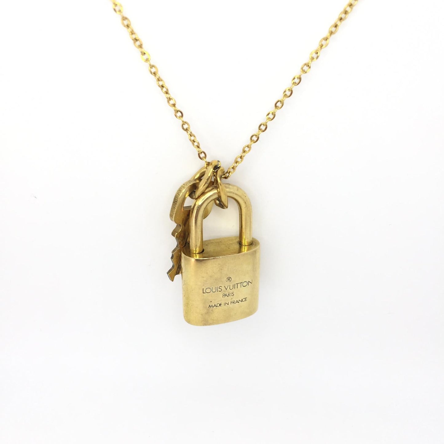 Louis Vuitton Padlock Necklace with Single Chain