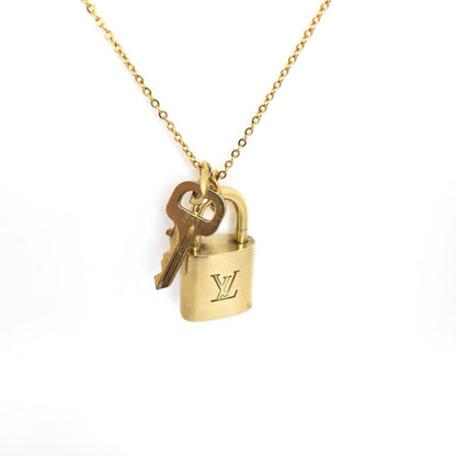 Louis Vuitton Padlock Necklace with Single Chain