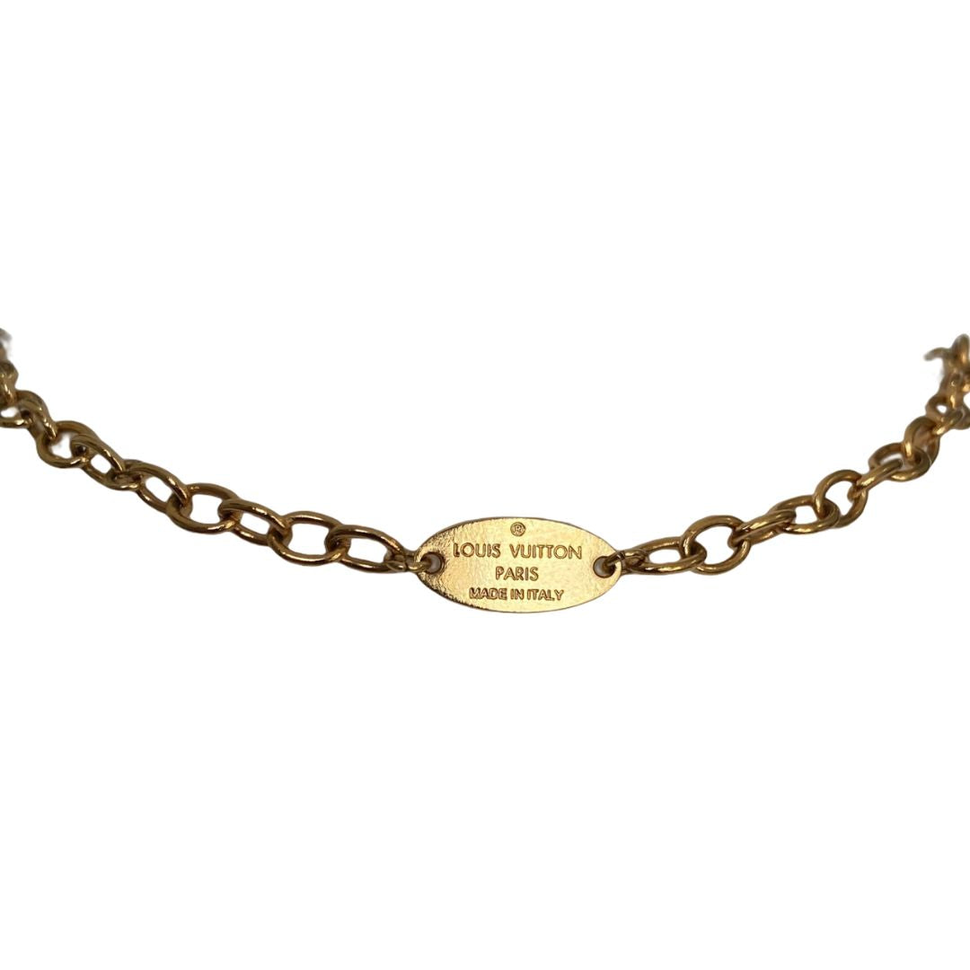 Authentic Louis Vuitton Pendant Mini Tag Reworked Choker