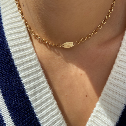 Authentic Louis Vuitton Pendant Mini Tag Reworked Choker