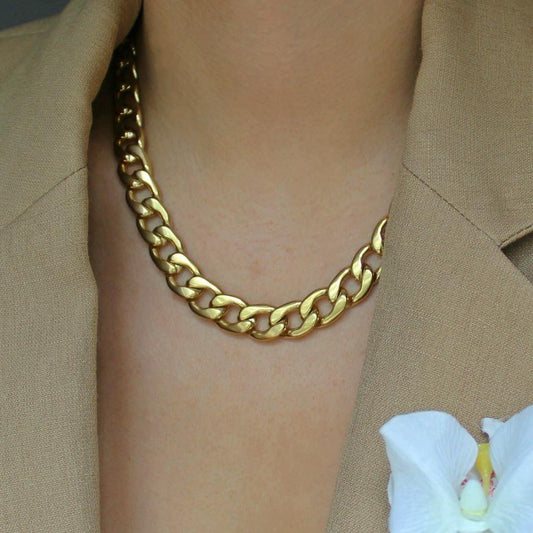 Chelsea Cuban Chain Necklace