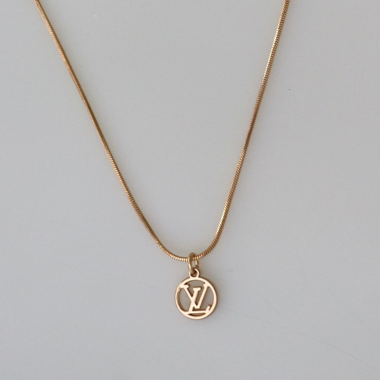 Dainty LV Pendant Necklace
