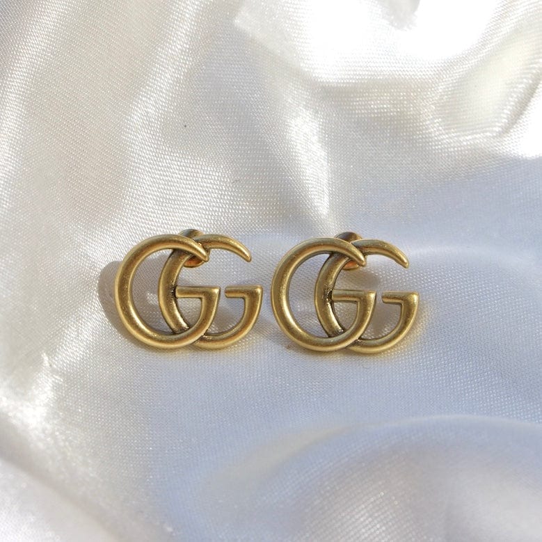 Gucci Gold GG Studs