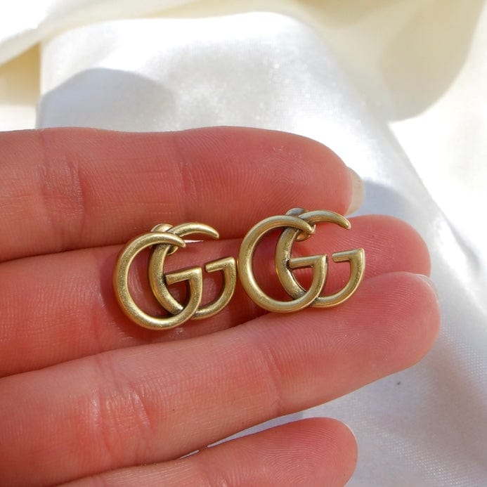 Gucci Gold GG Studs