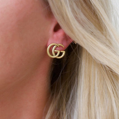 Gucci Gold GG Studs