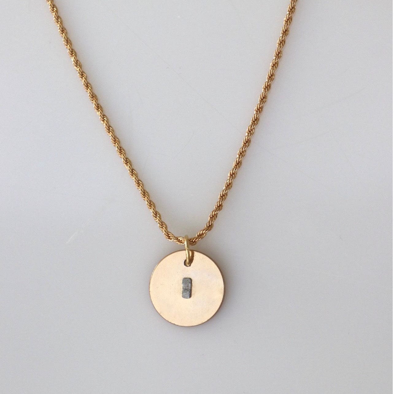Hermes Gold Button Necklace