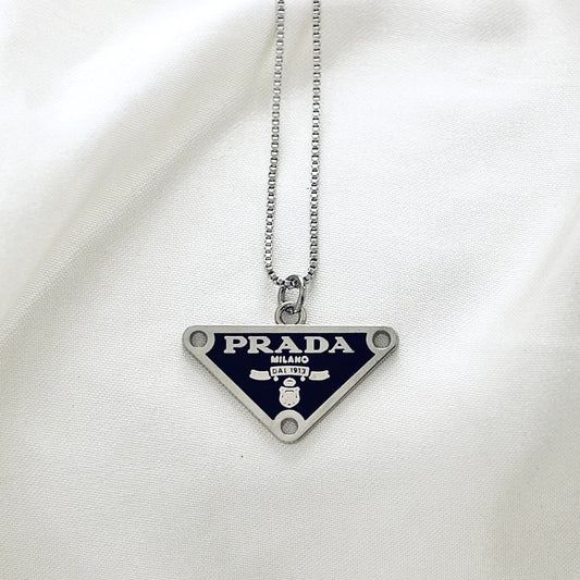 Milano Noir Chain Pendant Necklace