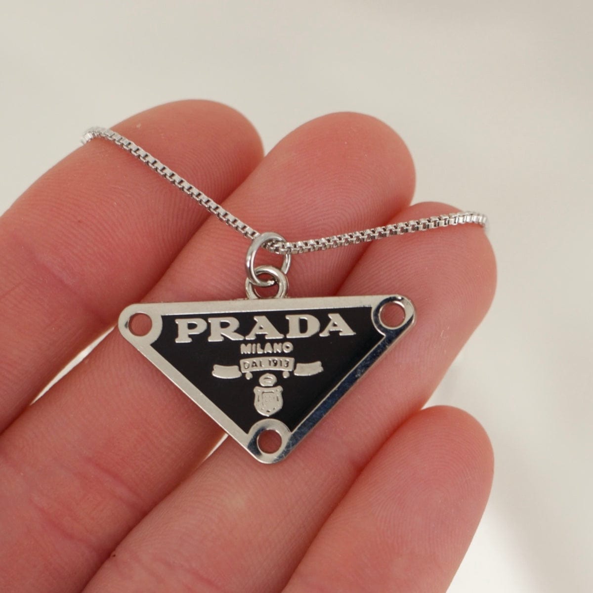 Milano Noir Chain Pendant Necklace