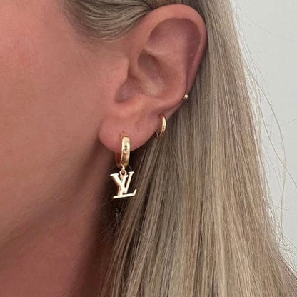 Mini Louis Gold Hoop Earrings