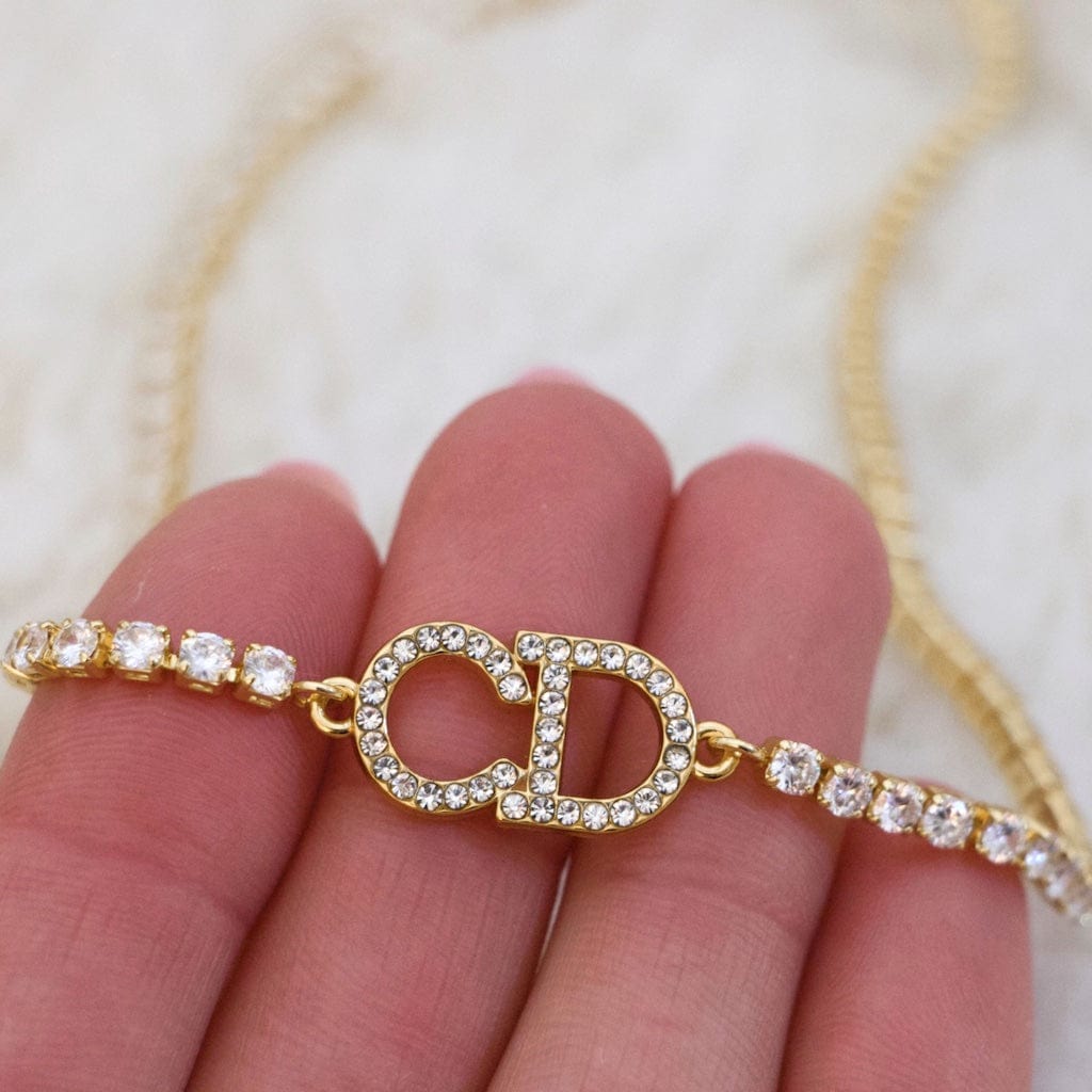 Crystal CD Choker Necklace