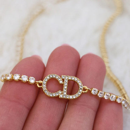 Crystal CD Choker Necklace