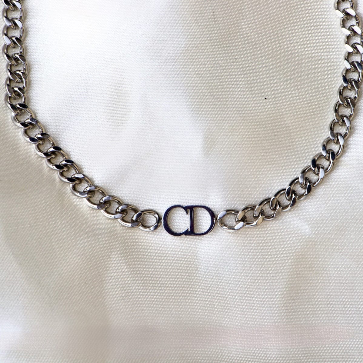 Silver Chain Link CD Choker