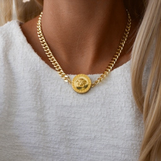 Versace Gold Choker Necklace