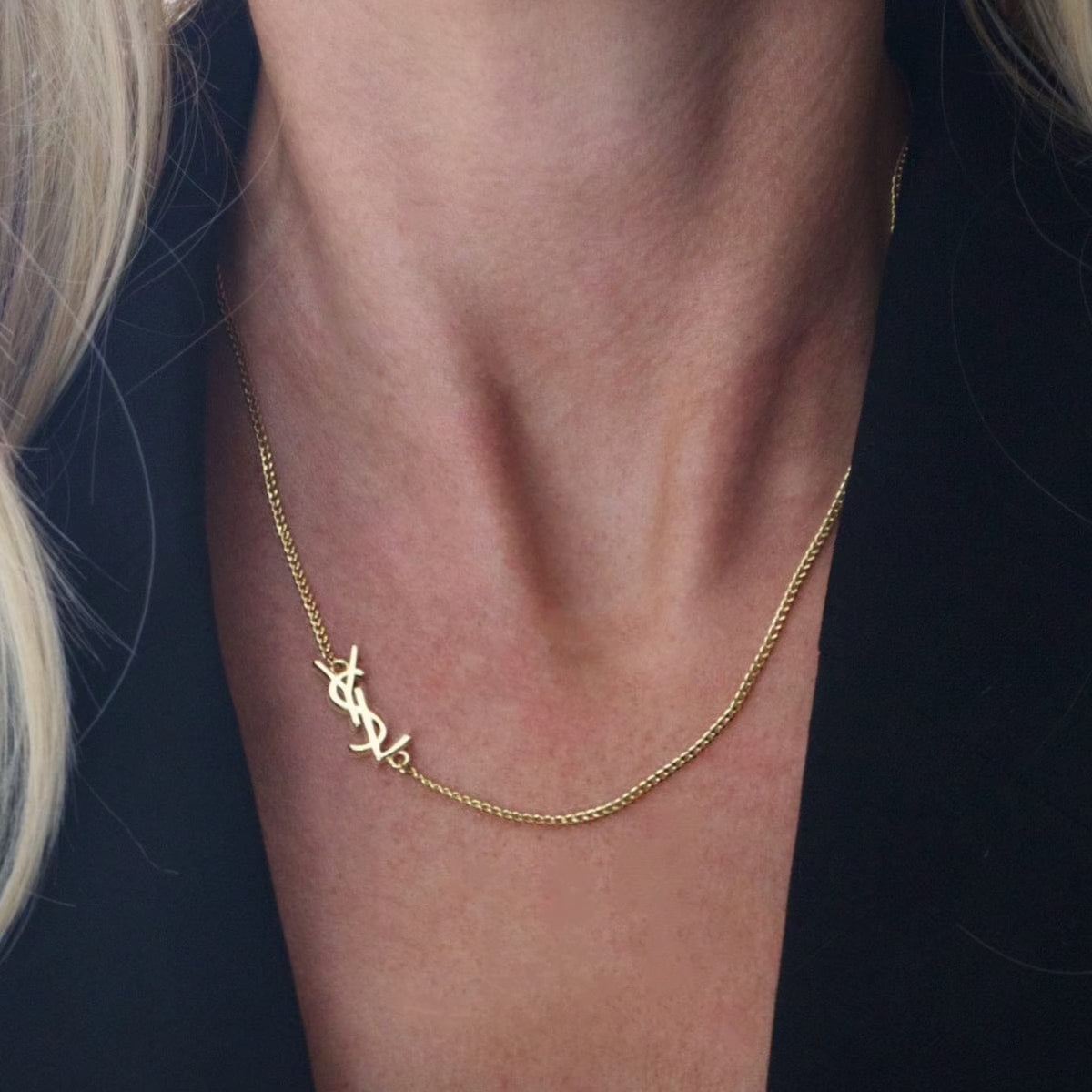 YSL Asymmetrical Necklace