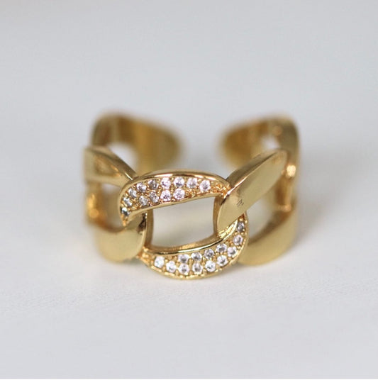 Pave Chunky Chain Ring