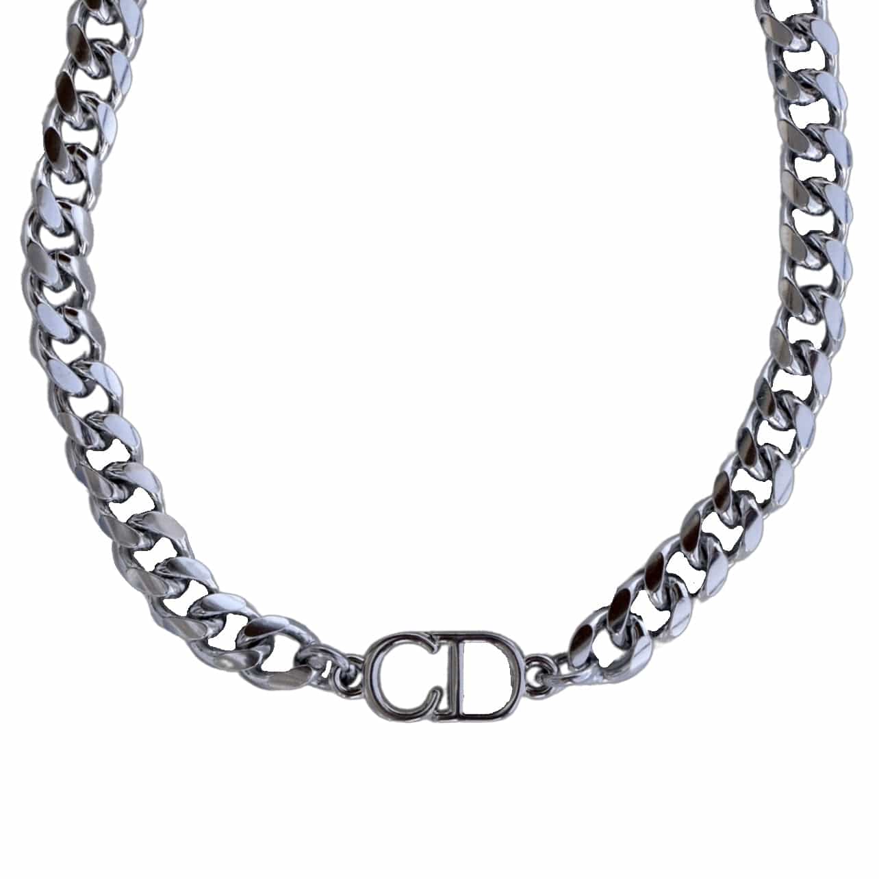Silver CD Choker