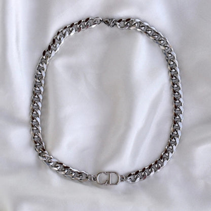 Silver CD Choker